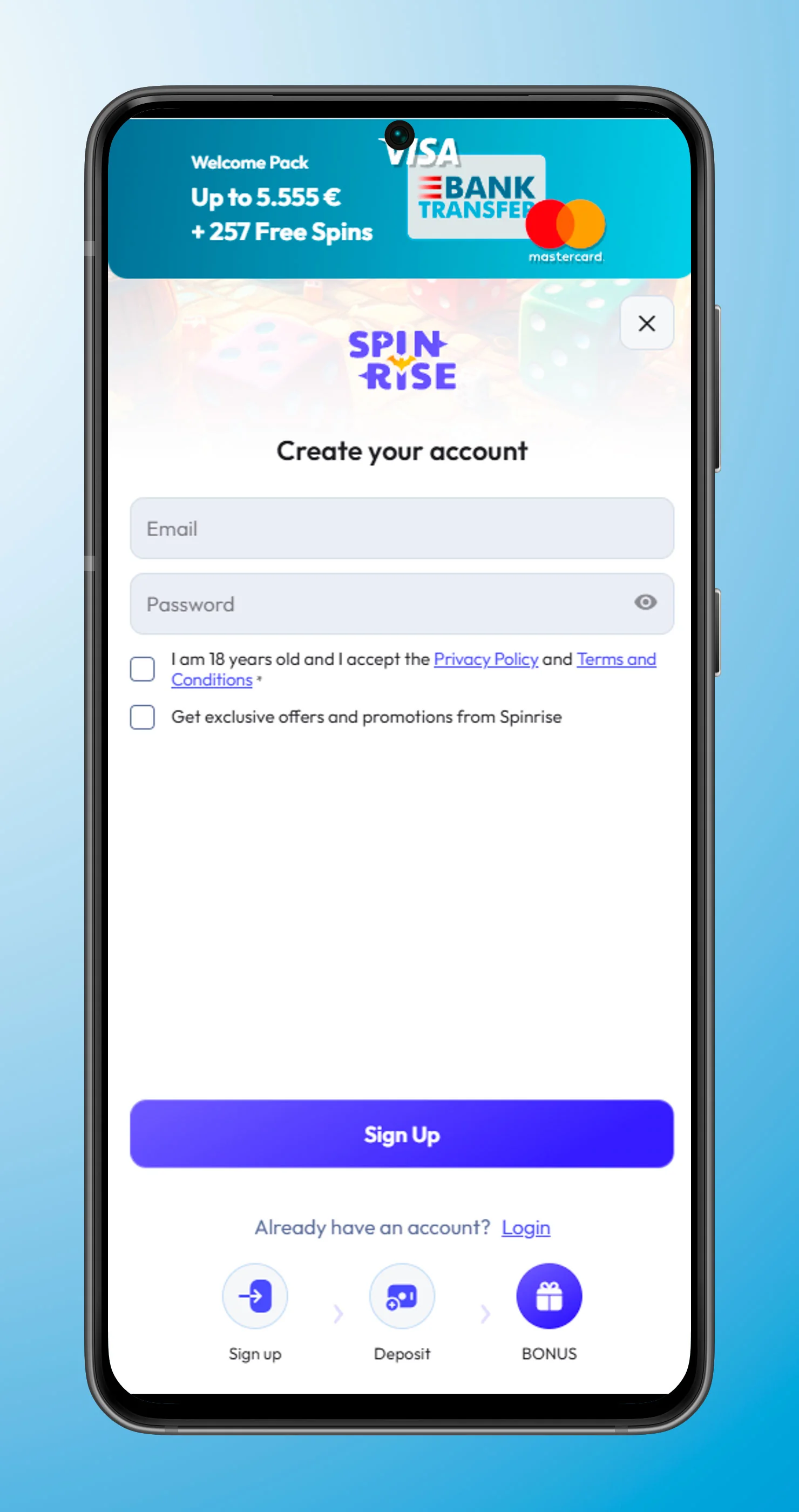 spinrise casino login